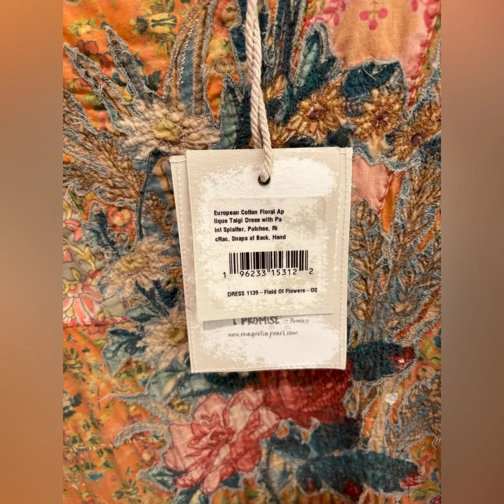 Magnolia Pearl Floral Appliqué Taigi Dress NWT - Picture 11 of 12